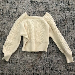 Cream sweater - small